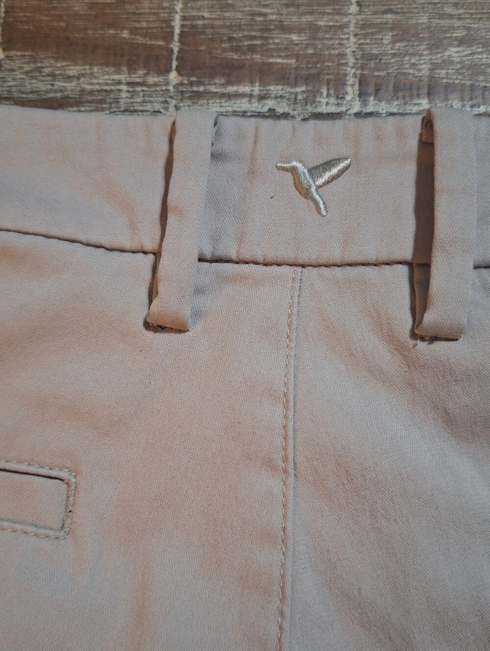Birddogs Pants Mens 34x29(tag 34x30) Beige Chino Slim Stretch w/Lined Shorts